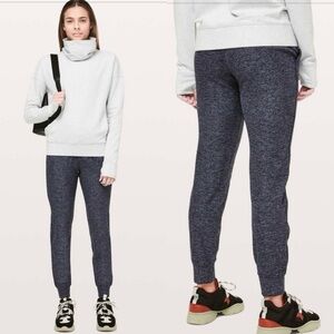 Lululemon Ready To Rulu Pant *Updated 29"- Heathered Gatsby Blue / Black Sz 6